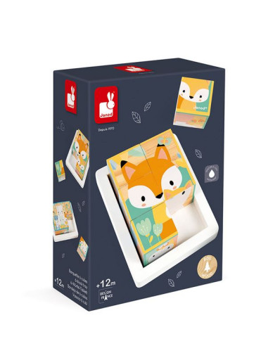 Puzzle 6 cubes en Bois - Pure