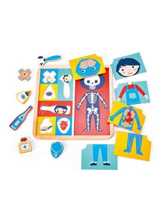 Puzzle en bois corps humain...
