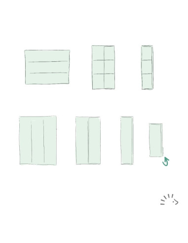 Lot de 5 langes prépliés en coton - M...