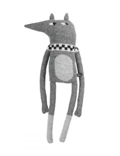 Peluche en laine Wolf - Grey