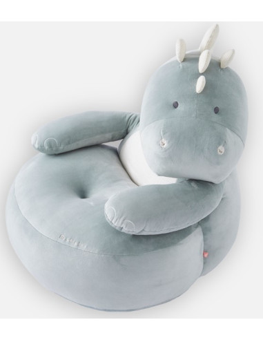 Sofa en veloudoux eucalyptus - Stegi 