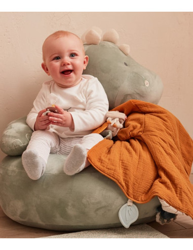 Sofa en veloudoux eucalyptus - Stegi 