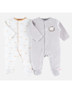 Lot de 2 pyjamas velours...