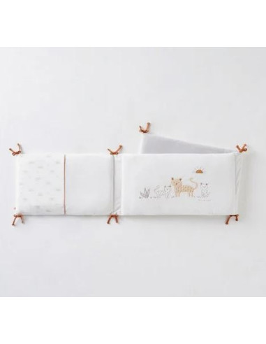 Tour de lit Babou - Ecru/gris clair