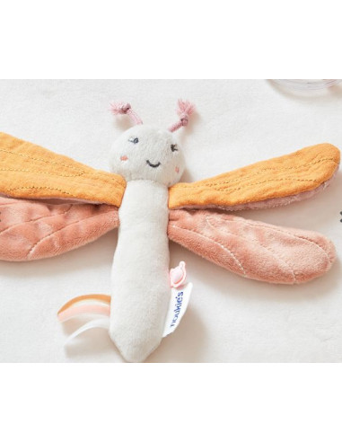 Hochet Libellule - Ecru