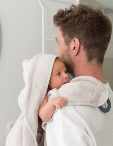 Cape de bain XL Doomoo coton bio -...