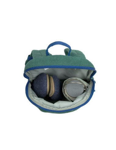 Sac à dos Tiny velours FUN - Ocean green