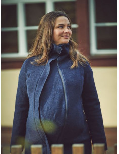 Manteau laine bio doublée...