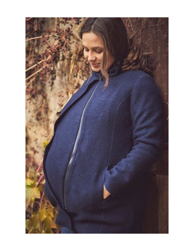 Manteau laine bio doublée coton bio +...