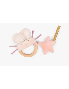 Hochet anneau bois Souris...