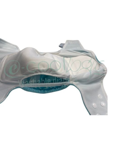 Couche Bambinex TE1 T.U à velcros - mint