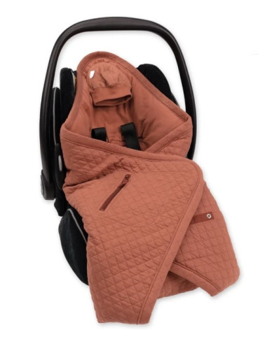 Biside pady quilted jersey - Brick