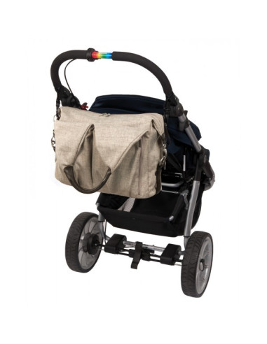 Sac épaule Chiné gris