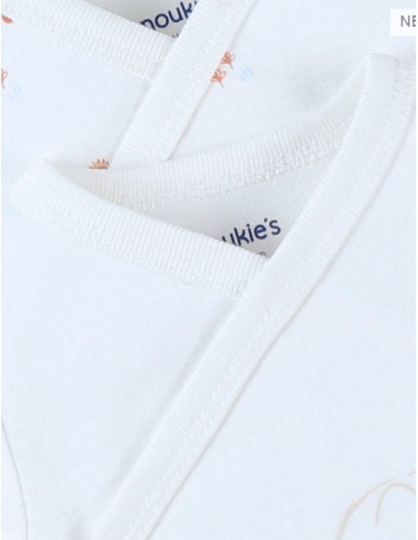 Bodys Bio croisés MC 2pces 6M -...