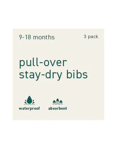 Bavoir Pull-over 3pcs - Blueberry