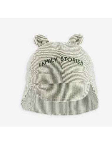 Chapeau de soleil flap ourson 3-6M -...