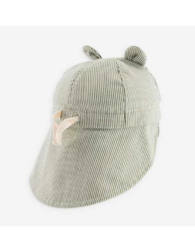 Chapeau de soleil flap ourson 3-6M -...