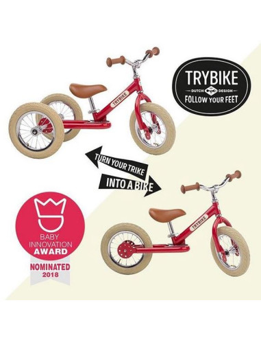 Trybike Steel - Vintage Red