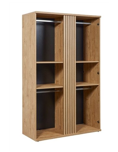 Garde-robe 2 portes - CAMILLE golden oak