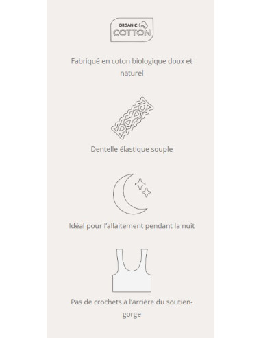 Brassière cache-coeur grossesse et...