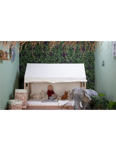 Lit cabane 90x200cm - Naturel 2