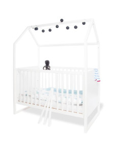 Lit cabane blanc évolutif...