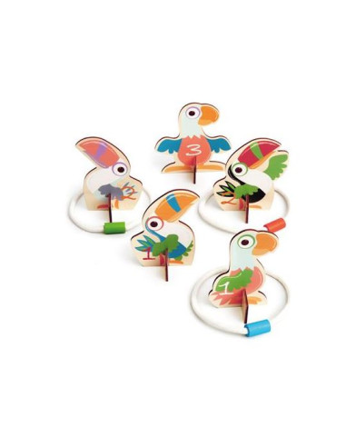Jeu de lancer d'anneau - Toucan