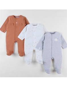 Lot de 3 pyjamas dors-bien...