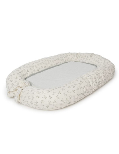 Babynest 2en1 Canvas - Olive Bloom