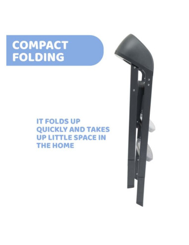 Chaise haute Crescendo Up -  Etna Black