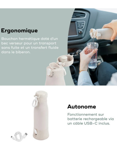Chauffe-biberon Nomade Moov & Feed -...