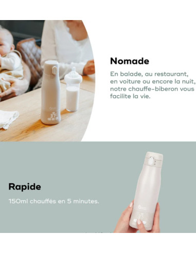 Chauffe-biberon Nomade Moov & Feed -...