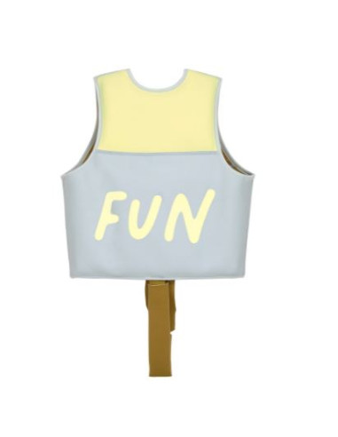 Gilet de natation 2-6 ans - Bleu/Citron