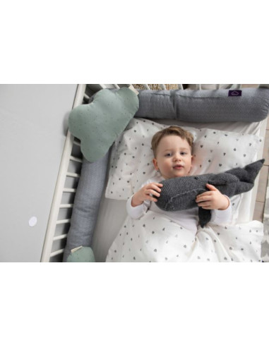 Réducteur de lit en coton 180cm -...