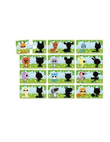 Puzzle les animaux et leur ombre