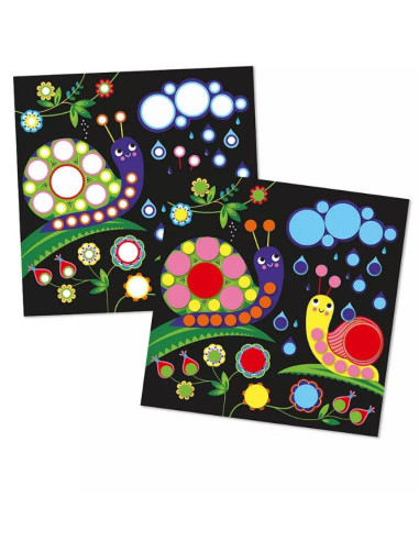 Kit Créatif - Gommettes rondes - 3 ans