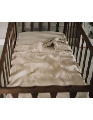 Couverture berceau 75x100cm dentelle...