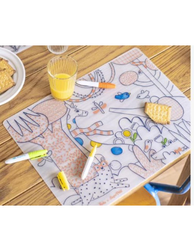 Set en silicone à colorier + 5...