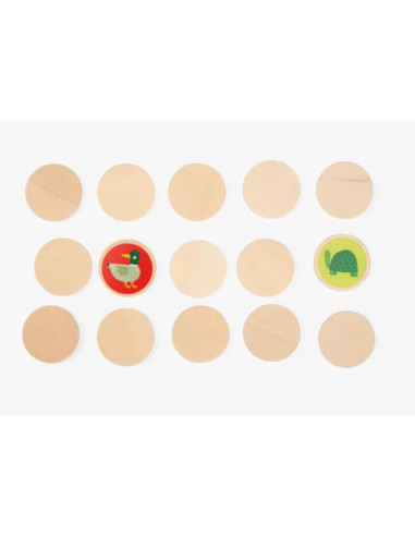 Mémo en bois - Jardin