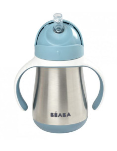 Tasse inox avec paille inox...