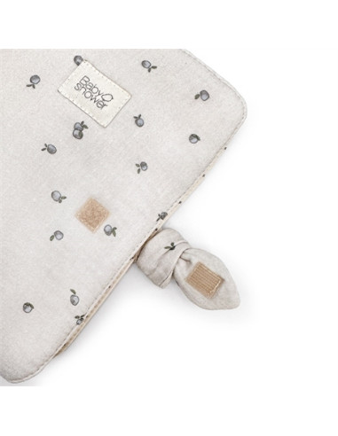 Protège carnet santé noeud - Apricot