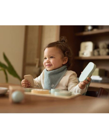 Bavoir bandana 2pcs - Sea Green