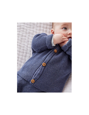 Cardigan en tricot Bio 1M - Navy