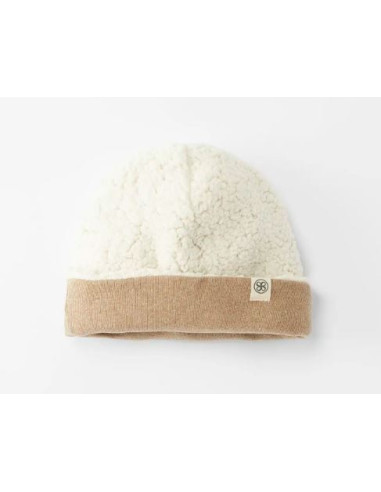 Bonnet réversible Teddy 0-6mois- Brown