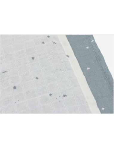 Tetra mousseline 70x70cm 3pces -...