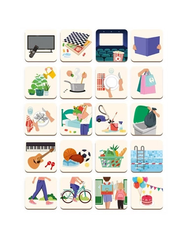 Tableau d'organisation magnétique