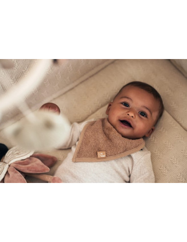 Bavoir bandana 2pcs - Nougat