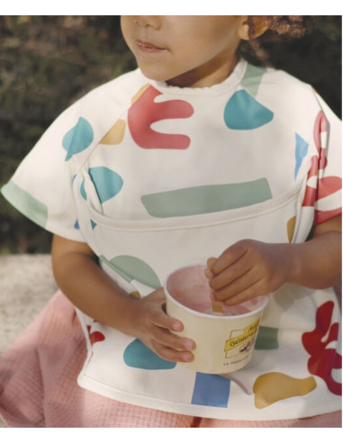 Bavoir évolutif à manches détachables...