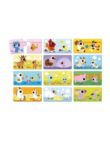 Puzzle parents et bébés animaux
