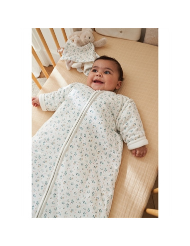 Gigoteuse 70cm jersey ouatinée - Fleuri